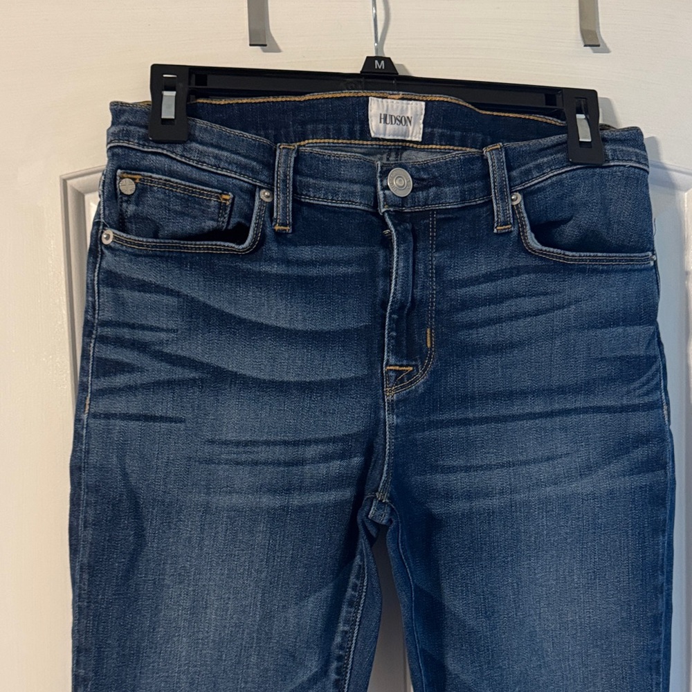 Hudson Jeans Women's Skinny Dark Blue Stretch Denim
